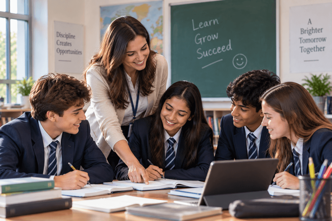 Student searching for schools